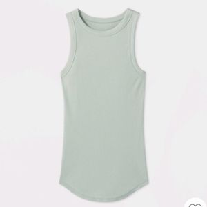 A New Day Ribbed Slim Fit Tank Top Mint